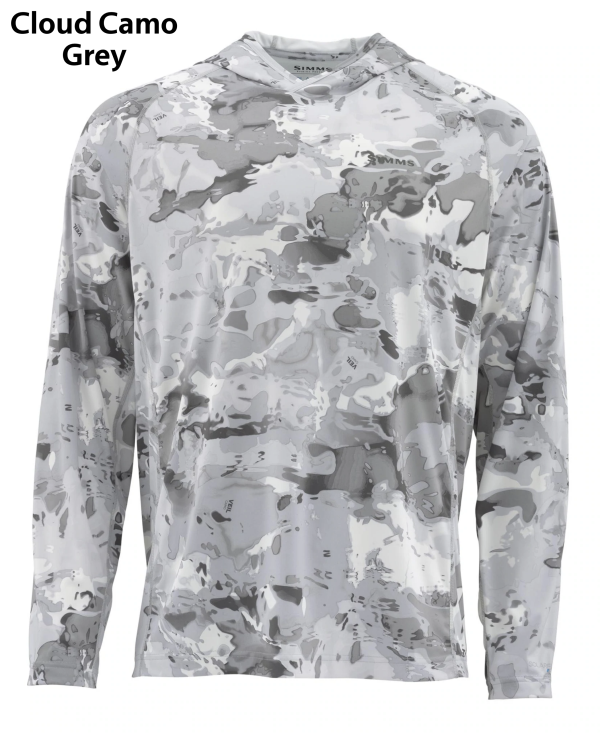 Simms SolarFlex Hoody Cloud Camo Grey Simms SolarFlex Hoody Cloud Camo Grey